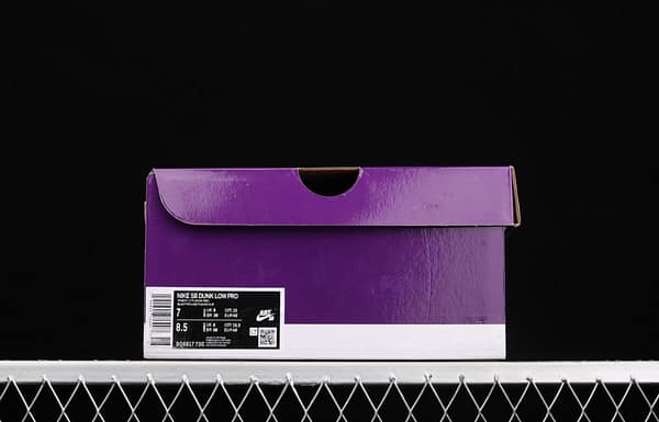 NIKE SB DUNK Low SB shredded backboard dark brown white and yellow color matching fashion leisure board shoes BQ6817-700 - Image 12