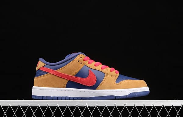 NIKE SB DUNK Low SB shredded backboard dark brown white and yellow color matching fashion leisure board shoes BQ6817-700 - Image 17