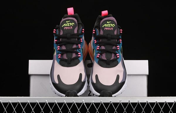 NIKE Air Max 270React new high frequency mesh hollowed-out half-palm air cushion running shoes CV8818-500 - Image 12