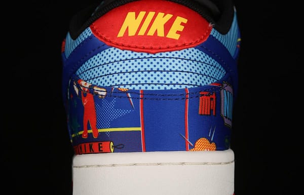 NIKE SB DUNK Low dunk series blue-red firecrackers scraping music low-side leisure sports skateboard shoes DH4966-446 - Image 6