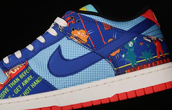 NIKE SB DUNK Low dunk series blue-red firecrackers scraping music low-side leisure sports skateboard shoes DH4966-446 - Image 7