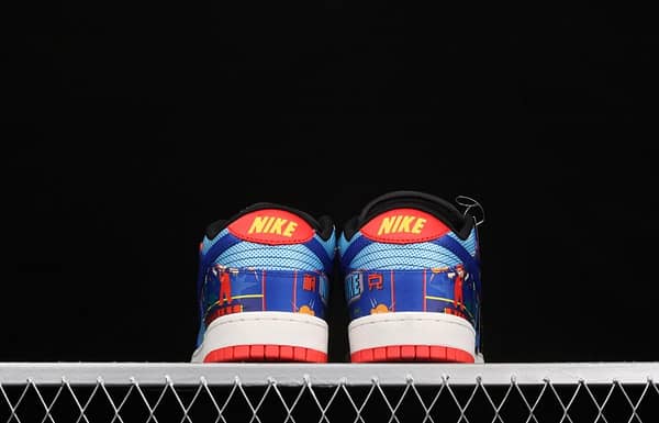 NIKE SB DUNK Low dunk series blue-red firecrackers scraping music low-side leisure sports skateboard shoes DH4966-446 - Image 13