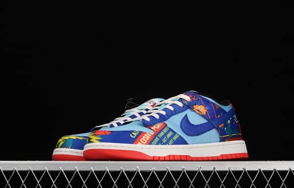 NIKE SB DUNK Low dunk series blue-red firecrackers scraping music low-side leisure sports skateboard shoes DH4966-446 - Image 14