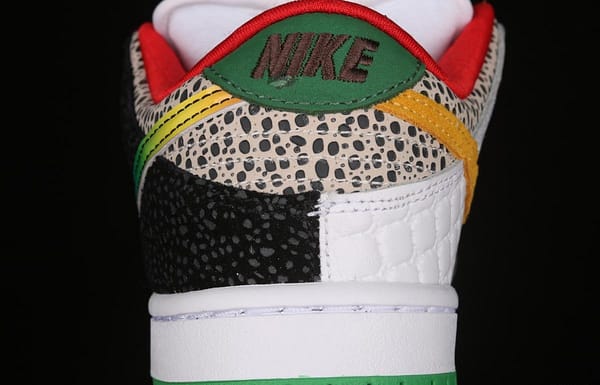 NIKE SB DUNK Low What The color stitching asymmetrical mandarin duck low-top skateboard shoes CZ2239-600 - Image 7