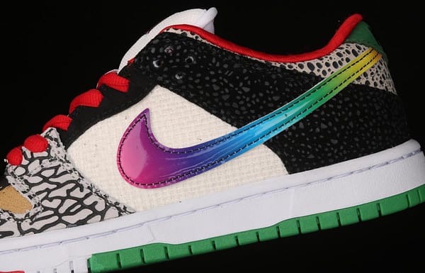 NIKE SB DUNK Low What The color stitching asymmetrical mandarin duck low-top skateboard shoes CZ2239-600 - Image 8