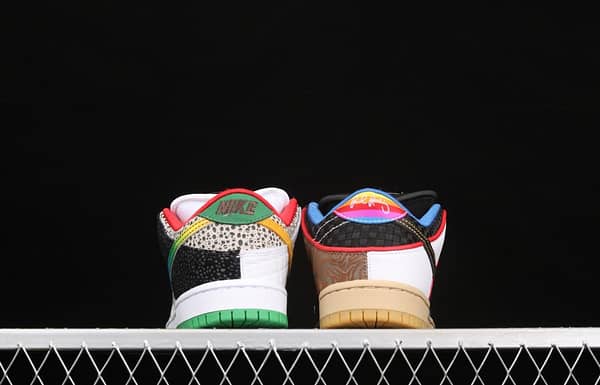 NIKE SB DUNK Low What The color stitching asymmetrical mandarin duck low-top skateboard shoes CZ2239-600 - Image 14