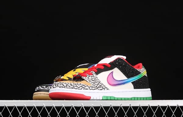 NIKE SB DUNK Low What The color stitching asymmetrical mandarin duck low-top skateboard shoes CZ2239-600 - Image 15
