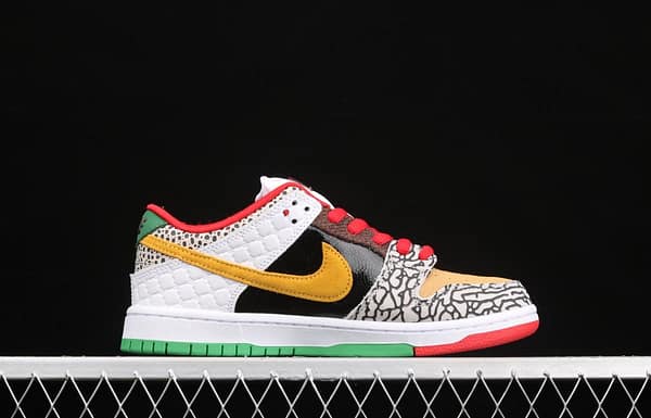 NIKE SB DUNK Low What The color stitching asymmetrical mandarin duck low-top skateboard shoes CZ2239-600 - Image 17