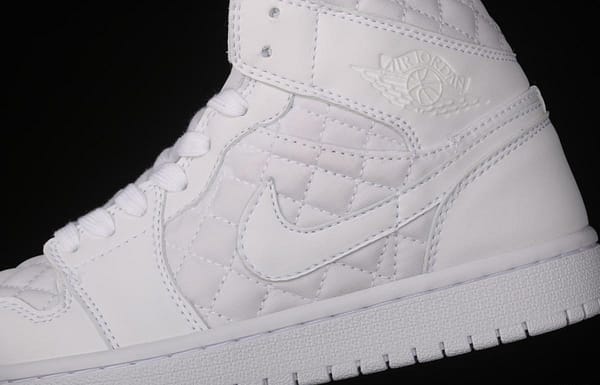 Air Jordan 1 Mid Quilted White Little Chanel Leisure Sport Board shoes DB6078-100 - Image 7