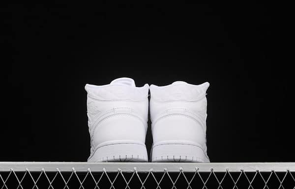 Air Jordan 1 Mid Quilted White Little Chanel Leisure Sport Board shoes DB6078-100 - Image 13