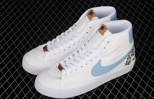 NIKE Blazer Mid '1977 SE Trail Blazers classic high-top canvas all-purpose leisure sports board shoes DC9265-100 - Image 10