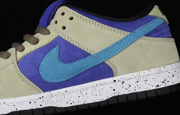NIKE SB DUNK Low Prm khaki blue SB rebound fashion casual board shoes BQ6817-301 - Image 8
