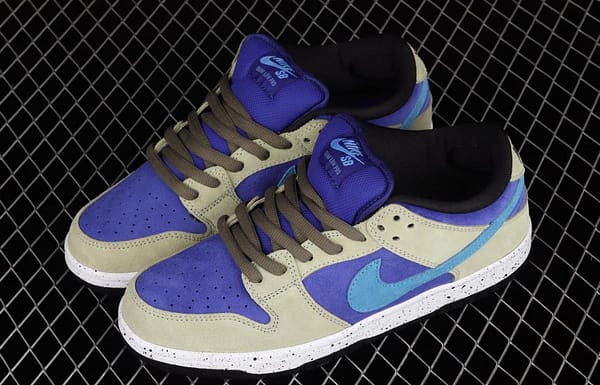 NIKE SB DUNK Low Prm khaki blue SB rebound fashion casual board shoes BQ6817-301 - Image 11