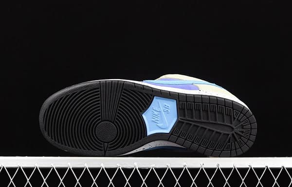 NIKE SB DUNK Low Prm khaki blue SB rebound fashion casual board shoes BQ6817-301 - Image 15