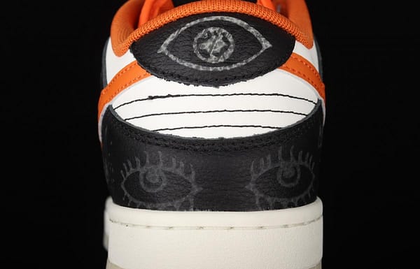 NIKE SB DUNK Low Halloween black, white and orange luminous Halloween SB rebound fashion casual board shoes DD3357-100 - Image 6