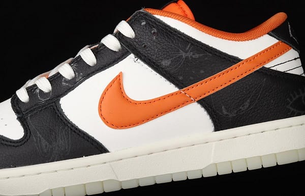 NIKE SB DUNK Low Halloween black, white and orange luminous Halloween SB rebound fashion casual board shoes DD3357-100 - Image 7