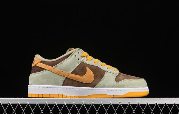NIKE SB DUNK Low Prm green brown orange SB rebound fashion casual board shoes DH5360-300 - Image 15