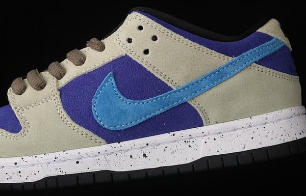 NIKE SB DUNK Low Prm khaki blue SB rebound fashion casual board shoes BQ6817-301 - Image 8