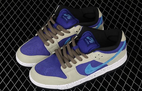 NIKE SB DUNK Low Prm khaki blue SB rebound fashion casual board shoes BQ6817-301 - Image 11