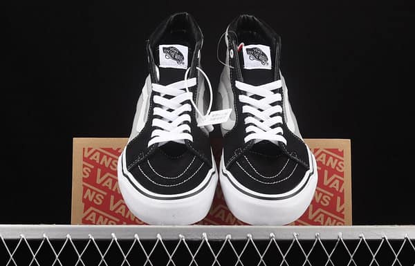Vans Sk8-Hi black and gray color high-top casual board shoes VN0A45JD2LB - Image 12