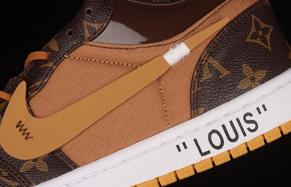 Air Jordan 1 LV jointly customized low-top basketball shoes 554724-555 - Image 7