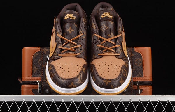 Air Jordan 1 LV jointly customized low-top basketball shoes 554724-555 - Image 12
