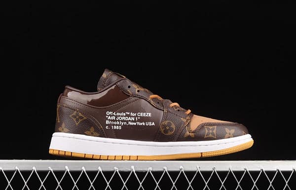 Air Jordan 1 LV jointly customized low-top basketball shoes 554724-555 - Image 15