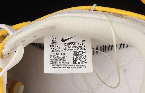 OFF-White x NIKE DUNK Low OW suede SB buckle rebound fashion casual board shoes DJ0950-109 - Image 5