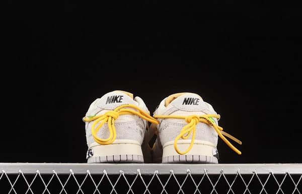 OFF-White x NIKE DUNK Low OW suede SB buckle rebound fashion casual board shoes DJ0950-109 - Image 13