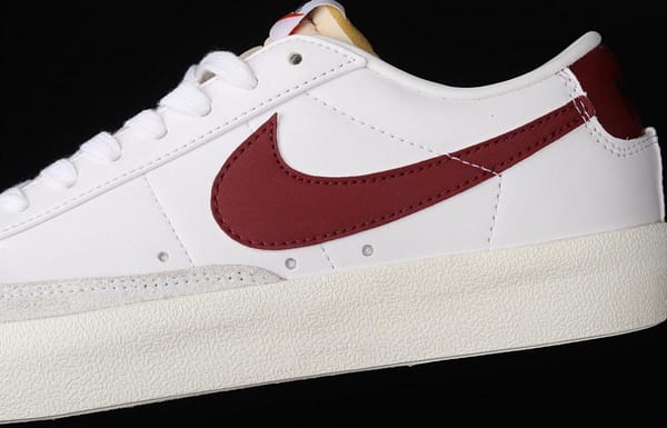 NIKE Blazer Low'77 Vintage Trail Blazers Leather Leather low-top Leisure Board shoes DA6364-102 - Image 7