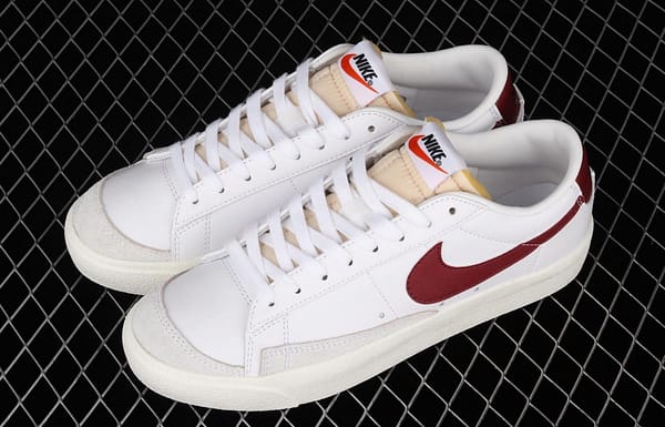 NIKE Blazer Low'77 Vintage Trail Blazers Leather Leather low-top Leisure Board shoes DA6364-102 - Image 10