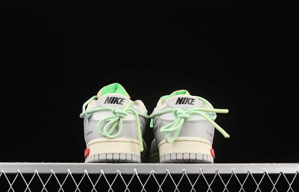 OFF-White x NIKE DUNK Low OW grey leisure sports skateboard shoes DM1602-108 - Image 14