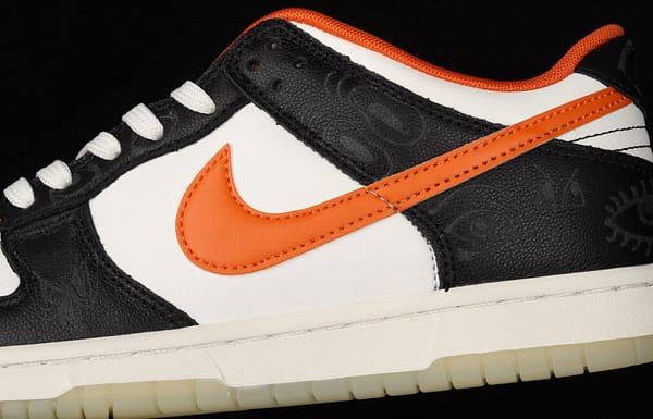 NIKE SB DUNK Low Halloween black, white and orange luminous Halloween SB rebound fashion casual board shoes DD3357-100 - Image 7
