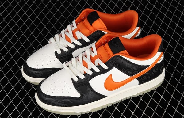 NIKE SB DUNK Low Halloween black, white and orange luminous Halloween SB rebound fashion casual board shoes DD3357-100 - Image 10