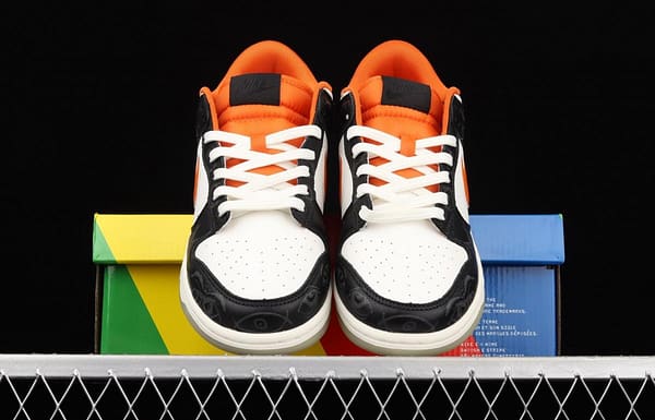 NIKE SB DUNK Low Halloween black, white and orange luminous Halloween SB rebound fashion casual board shoes DD3357-100 - Image 12