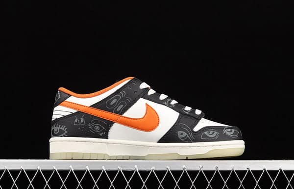 NIKE SB DUNK Low Halloween black, white and orange luminous Halloween SB rebound fashion casual board shoes DD3357-100 - Image 15