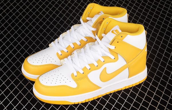NIKE SB DUNK High white and yellow color SB rebound high upper shoes DD1869-106 - Image 10