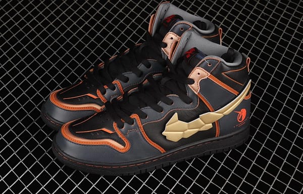 NIKE SB DUNK High Gundam joint style SB buckle rebound fashion casual board shoes DH7717-400 - Image 10