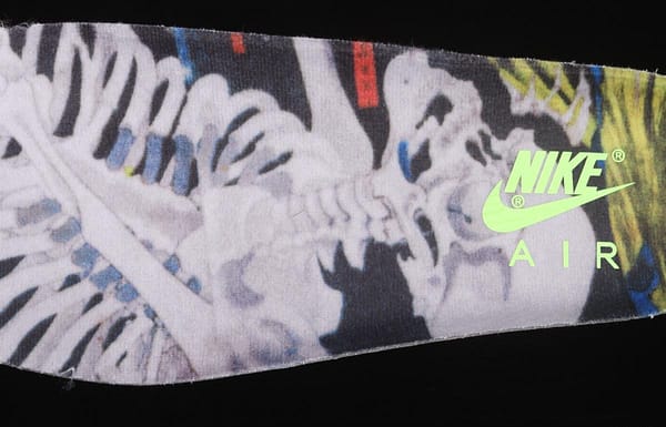 NIKE Air More Uptempo 96 QS Pippen original series black and green floating world painting night light classic high street leisure sports culture basketball shoes DM6213-045 - Image 3