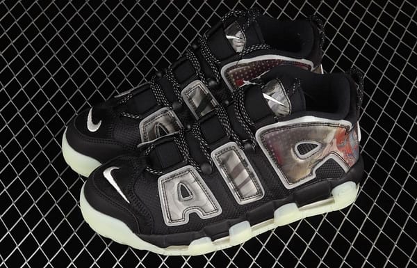 NIKE Air More Uptempo 96 QS Pippen original series black and green floating world painting night light classic high street leisure sports culture basketball shoes DM6213-045 - Image 10