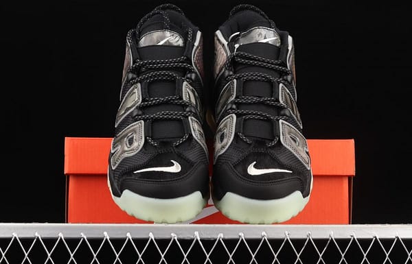NIKE Air More Uptempo 96 QS Pippen original series black and green floating world painting night light classic high street leisure sports culture basketball shoes DM6213-045 - Image 12