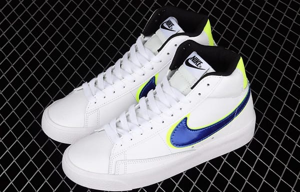 NIKE Blazer Mid GS Trail Blazers high-top casual board shoes DB4677-100 - Image 10