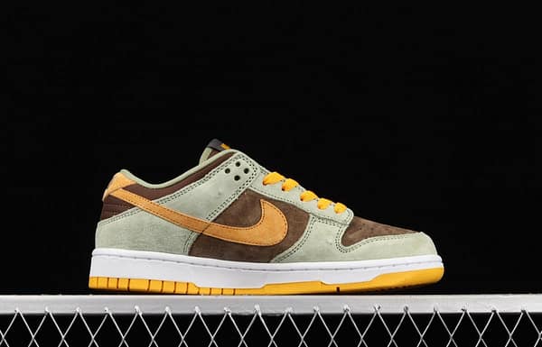 NIKE SB DUNK Low Prm green brown orange SB rebound fashion casual board shoes DH5360-300 - Image 15