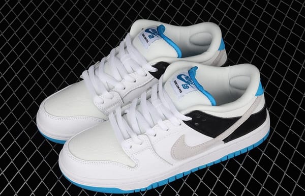 NIKE SB DUNK Low Prm laser blue color SB buckle rebound fashion casual board shoes BQ6817-101 - Image 11