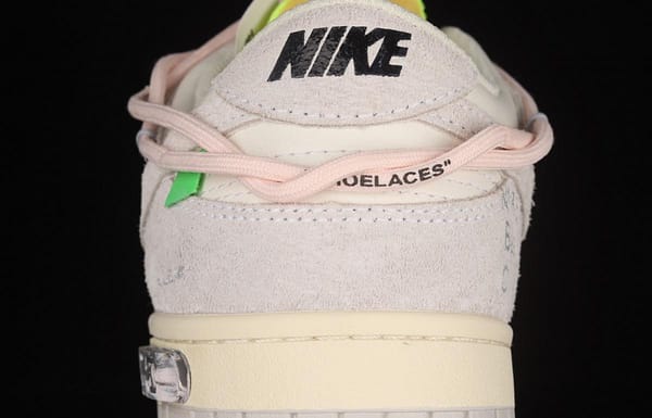 OFF-White x NIKE DUNK Low OW suede SB buckle rebound fashion casual board shoes DJ0950-100 - Image 6
