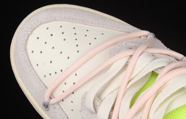 OFF-White x NIKE DUNK Low OW suede SB buckle rebound fashion casual board shoes DJ0950-100 - Image 9