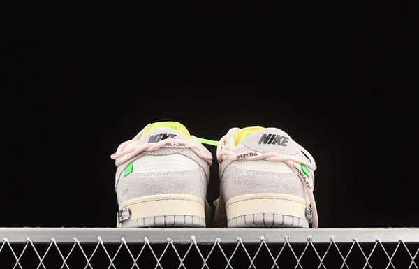 OFF-White x NIKE DUNK Low OW suede SB buckle rebound fashion casual board shoes DJ0950-100 - Image 13