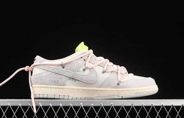 OFF-White x NIKE DUNK Low OW suede SB buckle rebound fashion casual board shoes DJ0950-100 - Image 15