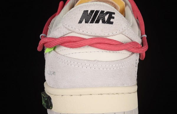 OFF-White x NIKE DUNK Low OW suede SB buckle rebound fashion casual board shoes DJ0950-117 - Image 6