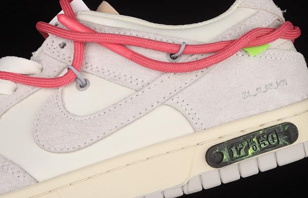 OFF-White x NIKE DUNK Low OW suede SB buckle rebound fashion casual board shoes DJ0950-117 - Image 7